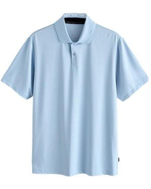 Next Poloshirt Active Golf Mesh-Poloshirt (1-Tlg) - Blau