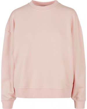 Build Your Brand Ladies Oversized Crewneck Sweatshirt XS bis 5XL - Pink