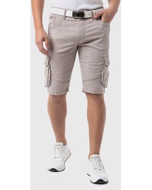 Cipo & Baxx Stoffhose Hosen im Streifen-Look - Grau