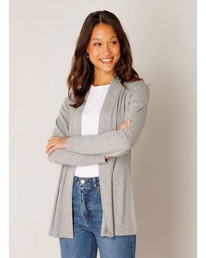 Base London Strickjacke Yayla In elastischem Feinstrick - Mehrfarbig
