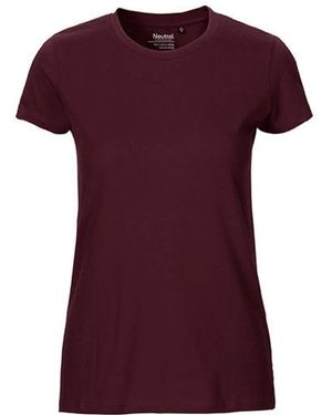 Neutral Rundhalsshirt damen Fitted T-Shirt / 100% Fairtrade-Baumwolle - Rot