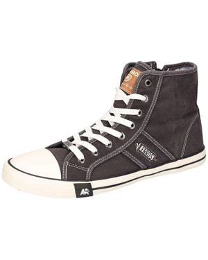 Lerros Sneakerboots High Top Sneaker, Schnürboots, Canvas-Boots Mit Reißverschluss - Schwarz