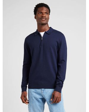 SELECTED Strickpullover Berg (1-tlg) - Blau