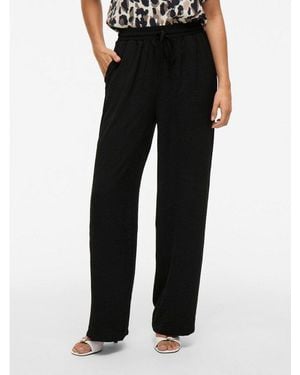 Vila Schlupfhose Vijosa Hw Wide Pants - Schwarz