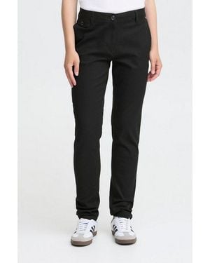Oxmo Chinohose Oxiben Stoffhose Mit Gürtelschlaufen - Schwarz