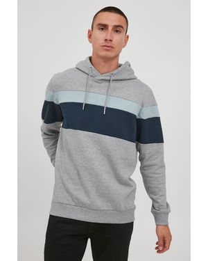 Solid Kapuzensweatshirt SDJohan SW 21106782 Lässiger Hoodie mit Colorblock - Grau