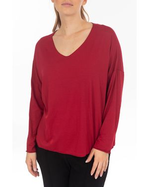 La Strada Langarmshirt - Rot