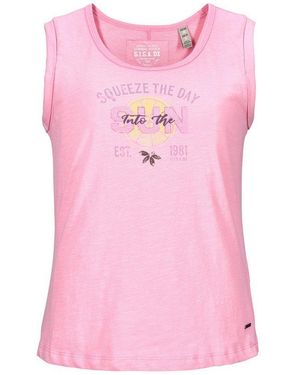 G.i.g.a. Dx Funktionstop Gs 22 Wmn Tp Ärmelloses Baumwoll-Top Mit Weichem Carbon Finish Und Print - Pink