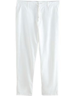 Next Leinenhose Hose aus Leinengemisch (1-tlg) - Weiß
