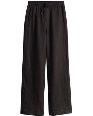 Opus 2-in-1-Hose Mileni linen midnight brown - Schwarz