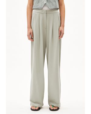 ARMEDANGELS Stoffhose LIRAA LOU WIDELEG (Loose Fit) Jerseyhose aus Bio-Baumwoll Mix - Weiß