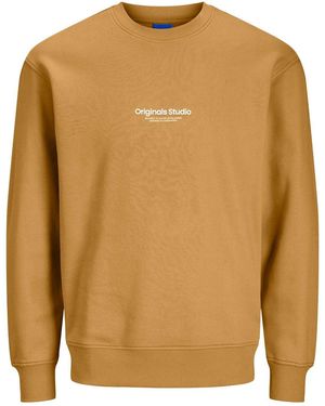 Jack & Jones & Rundhalspullover Klassischer Pullover JorVesterbro Sweater - Braun