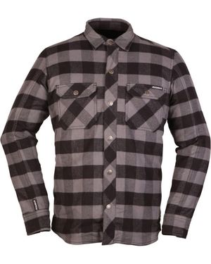 Modeka Motorradjacke Flanellhemd Nooner - Braun