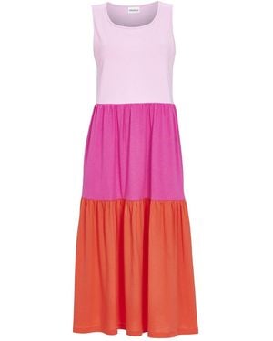 Ringella Sommerkleid im Color-Blocking - Rot