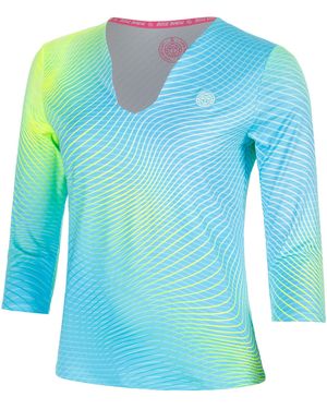 BIDI BADU Longsleeve Out of Control V-Neck - Blau