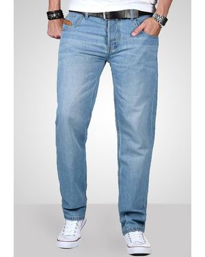 Maurelio Modriano Straight-Jeans MM022 mit geradem Bein - Blau