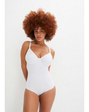 bonprix Shaping-Body Mit Baumwollfutter - Weiß