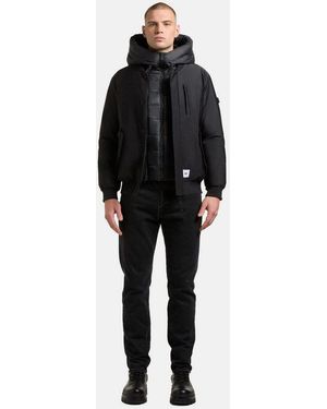 Khujo Outdoorjacke Clemat Warme Winterjacke Mit Abnehmbarem Inlayer - Schwarz