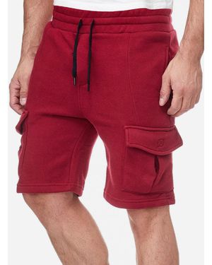 Tazzio Sweatshorts 18605 moderne & zeitlose kurze Cargo Hose - Rot