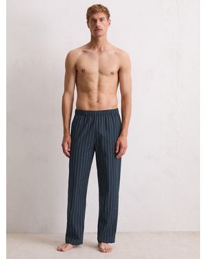 Marc O' Polo Pyjamahose Mix N Match Woven schlaf-hose pyjama schlafmode - Blau