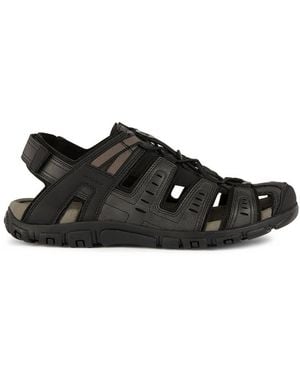 Geox Uomo Sandal Strada, Sandaletten, Herren Sandalette - Schwarz