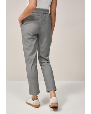 Cecil Stoffhose Style Tracey im Streifen-Look - Grau