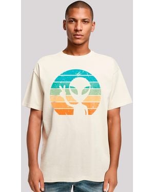 F4NT4STIC Shirt Alien Piece Sonnenuntergang Premium Qualität - Natur
