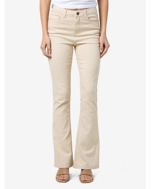 Noisy May Bootcut-Jeans Nmsallie Hw Flare Jeans Oatmeal Noos - Natur