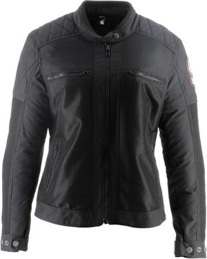 Helstons Motorradjacke Widow Air Motorrad Textiljacke Perforiert - Schwarz