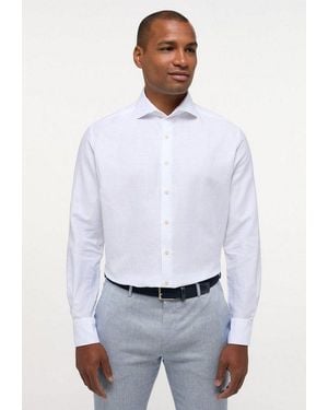 Eterna Langarmhemd Modern Fit Easy Iron (Bügelleicht) - Weiß