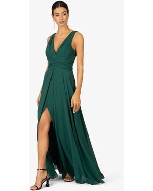 Kraimod Abendkleid aus hochwertigem Material mit Rückenausschnitt - Grün