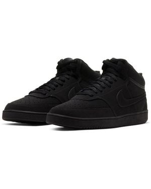 Nike Court Vision Mid Sneaker Design Auf Den Spuren Des Air Force 1 - Schwarz