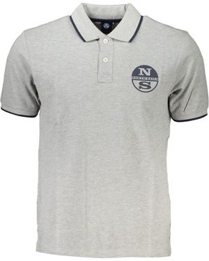 North Sails Elegantes -Kurzarm-Poloshirt in Grau mit