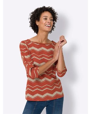 Sieh an! T- 3/4-Arm-Shirt - Rot