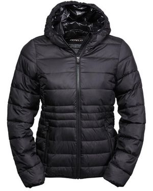 Tee Jays Outdoorjacke Ladies Hooded Zepelin Jacket / Fashion Jacke - Schwarz