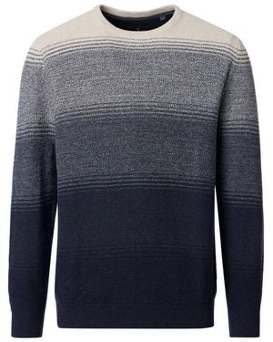 CASA MODA Strickpullover Pullover Gestreift - Blau