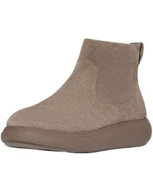 Fitflop Iq-Comff Suede Zip Ankle Boots Stiefel - Braun