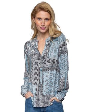 Emily Van Den Bergh Schlupfbluse Damenbluse 9152-920 - Blau