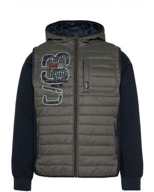 Camp David Steppjacke Jacke halb Stepp- und Softshelljacke (1-St) - Schwarz