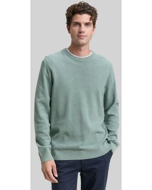 Tom Tailor Strickpullover Pullover & Strickjacken Strickpullover Aus Baumwolle - Grün