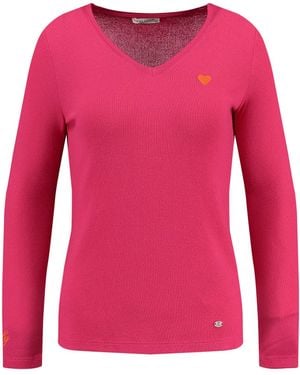 Key Largo Ausschnitt-Pullover WKN MILA v-neck - Pink