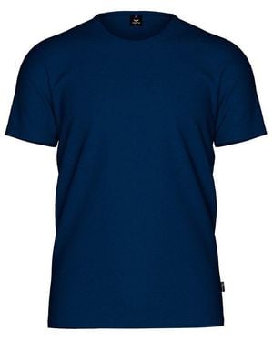 Trigema T-Shirt Essential Tee (1-tlg) - Blau