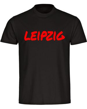 multifanshop T-Shirt Leipzig - Schwarz