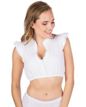 Stockerpoint Dirndlbluse Dirndlbluse - Weiß
