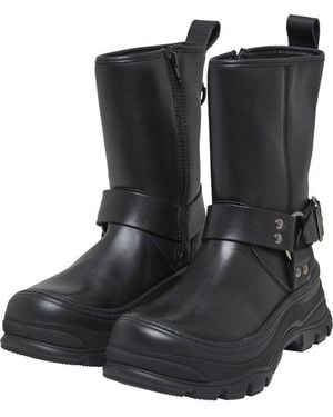Buffalo Roam Biker Hi Stiefel - Schwarz