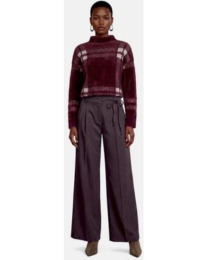 Zero Strickpullover Damen Mit Muster (1-Tlg) Material - Rot