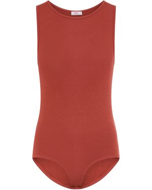 Flashlights Body aus weicher Rippqualität, figurenbetonte Passform, Tanktop - Rot