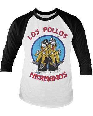 Breaking Bad Longsleeve Walter Jesse Hermanos Baseball Long Sleeve Tee - Blau