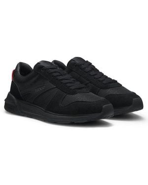 HUGO Go3 Sneaker Schnürschuh, Halbschuh Mit Dezenten Logoschriftzügen - Schwarz
