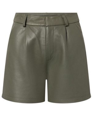 Bolongaro Trevor Lederhose Sasha Damen (1-Tlg) Hose Aus Leder, Lederhose, Trachtenhose, Freizeithose, Damenhose - Grün